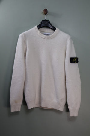 Stone Island Beige Knit Jumper