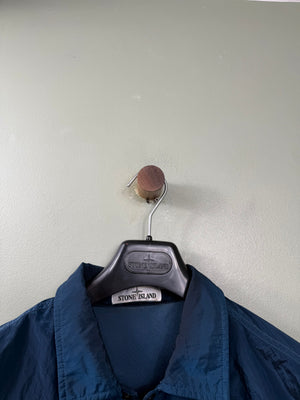 Stone Island Blue Nylon Metal Overshirt