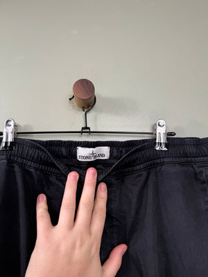 Stone Island Black RE-T Cargo Bottoms