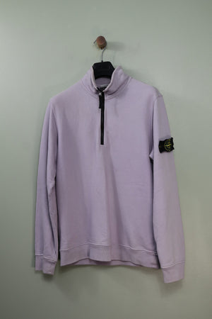 Stone Island Lavender 1/4 Zip Jumper