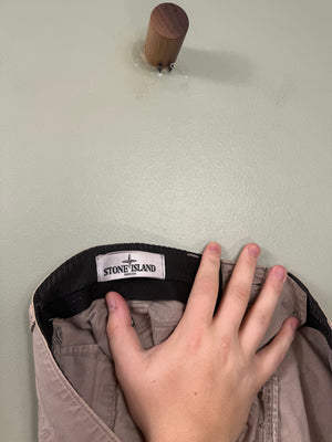 Stone Island Beige SL Cargo Shorts