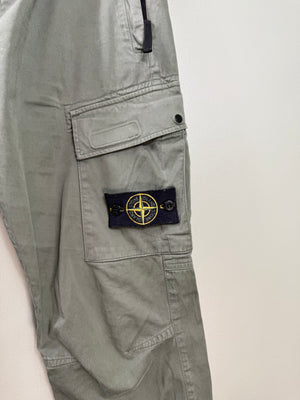 Stone Island Khaki RE-T Cargo Bottoms