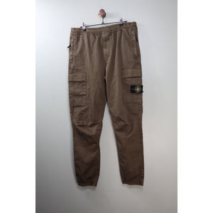 Stone Island Khaki RE-T Cargo Bottoms