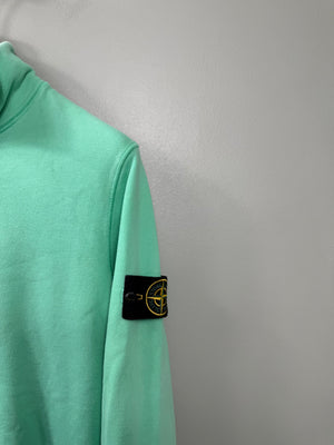 Stone Island Green 1/4 Zip Jumper