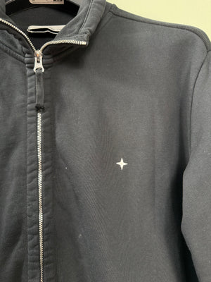 Stone Island Black Stellina Zipped Jumper