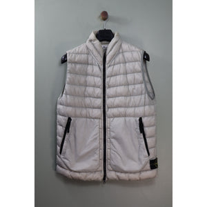 Stone Island Light Grey Micro Yarn Down Gilet
