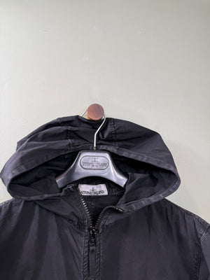 Stone Island Black Hooded Overshirt