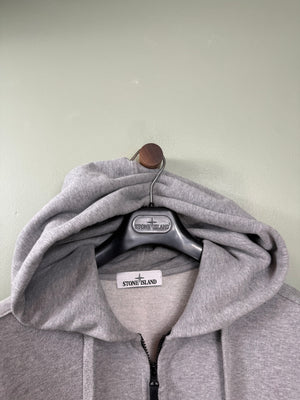 Stone Island Grey Zipped Hoodie