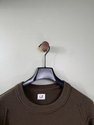 C.P. Company Brown Knit Jumper