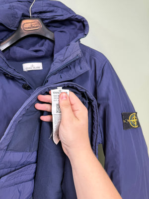 Stone Island Navy Micro Reps Down Jacket