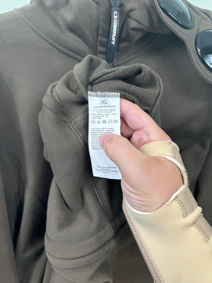 C.P. Company Khaki Goggle Hoodie