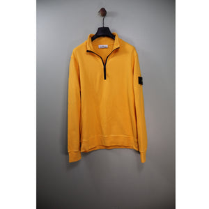 Stone Island Yellow 1/4 Zip Jumper