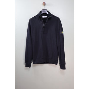 Stone Island Black 1/4 Zip Jumper
