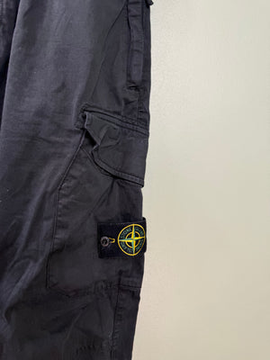 Stone Island Black RE-T Cargo Bottoms