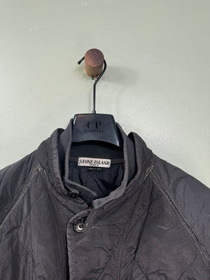 Stone Island Grey Quilted Nylon Jacket