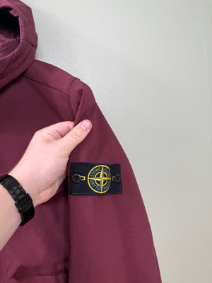 Stone Island Burgundy Soft Shell Jacket