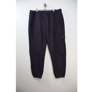 Stone Island Black Knit Ghost RE Cargo Bottoms