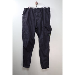 Stone Island Black RE-T Cargo Bottoms