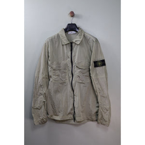 Stone Island Green Nylon Metal Overshirt