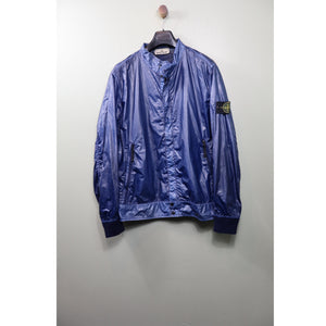 Stone Island Navy Crinkle Gloss Jacket