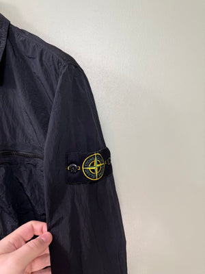 Stone Island Black Nylon Metal Overshirt