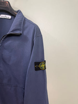 Stone Island Navy 1/4 Zip Jumper