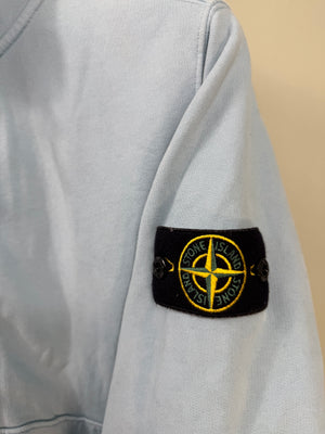 Stone Island Baby Blue Zipped Jumper
