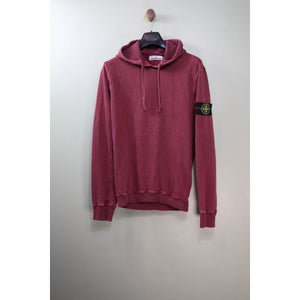 Stone Island Burgundy Hoodie