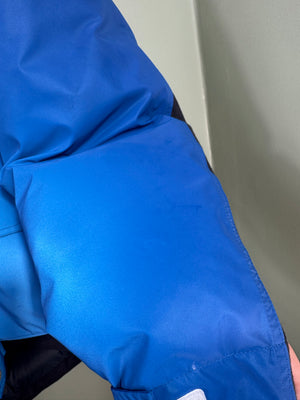 Stone Island Blue Panno Resinato Reflective Marina Down Jacket