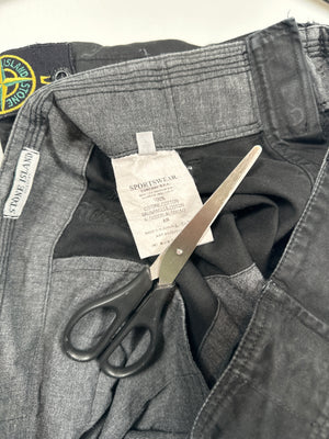 Stone Island Black Vintage Cargo Bottoms
