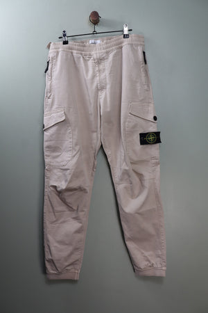 Stone Island Beige RE-T Cargo Bottoms