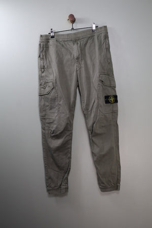 Stone Island Khaki RE-T Cargo Bottoms