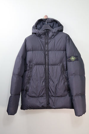 Stone Island Black Crinkle Reps Down Jacket