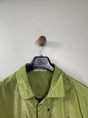 Stone Island Green Nylon Metal Overshirt