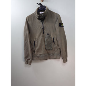 Stone Island Khaki 1/4 Zip Jumper