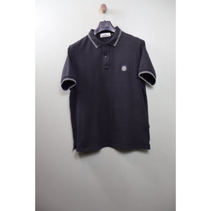 Stone Island Black Slim Fit Polo