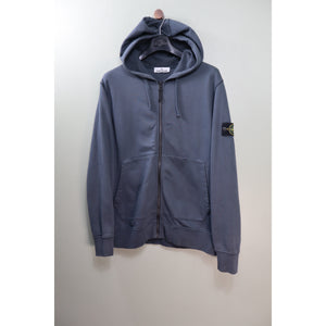 Stone Island Deep Blue Zipped Hoodie