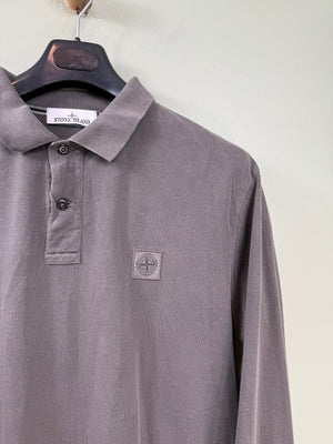 Stone Island Charcoal Grey Slim Fit Polo