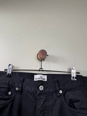 Stone Island Black RE-T Chinos