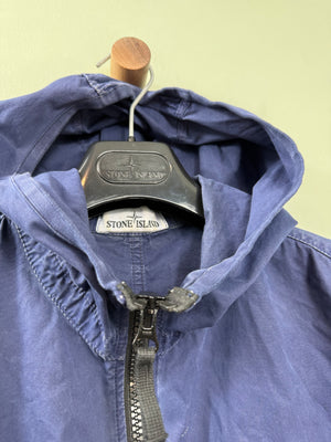 Stone Island Navy Hooded Overshirt