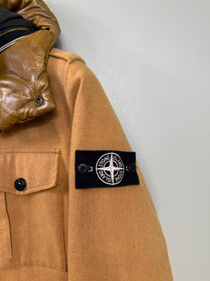 Stone Island Yellow Ice Wool Blend Jacket