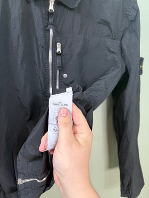 Stone Island Black Nylon Metal Overshirt