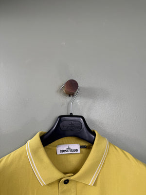 Stone Island Yellow Regular Fit Polo