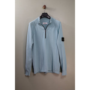 Stone Island Baby Blue 1/4 Zip Jumper
