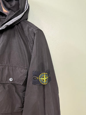 Stone Island Black Hooded Overshirt