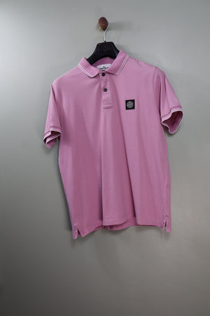 Stone Island Pink Slim Fit Polo