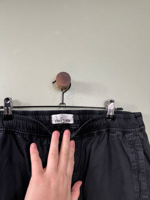 Stone Island Black RE-T Cargo Bottoms