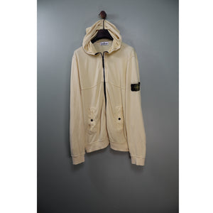 Stone Island Yellow Zipped Hoodie