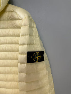 Stone Island Yellow Loom Woven Down Jacket
