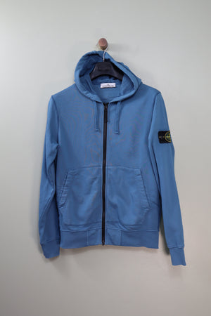 Stone Island Blue Full Zip Hoodie